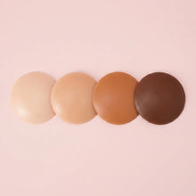 The Sculpt Round in all four shades, Porcelain to Cocoa, side by side