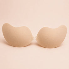 Sculpette The Invisible Bra in Nude, a thin adhesive backless bra with a clear front clasp